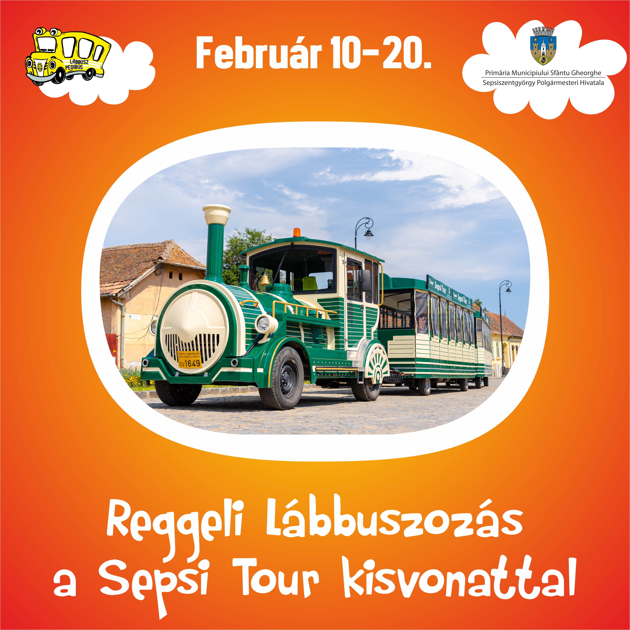 Reggeli Lábbuszozás a Sepsi Tour kisvonattal
